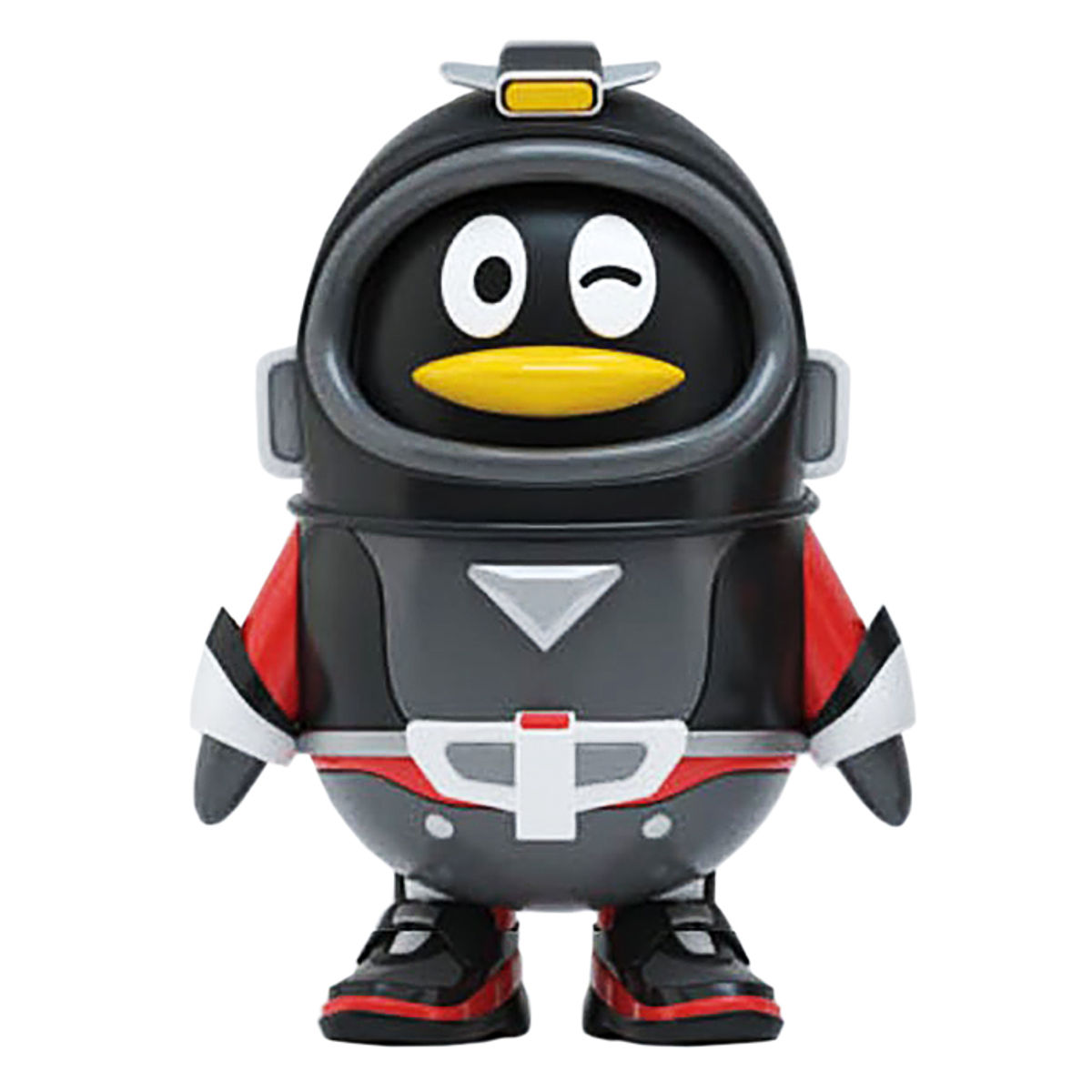 Gray Black QQ Space Penguin