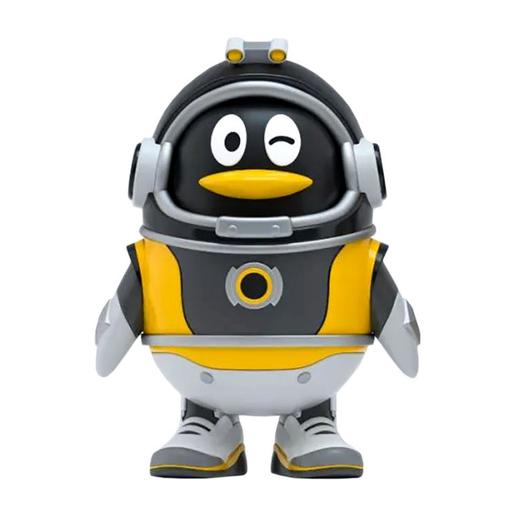Gray Yellow QQ Space Penguin by QQ (Tencent)