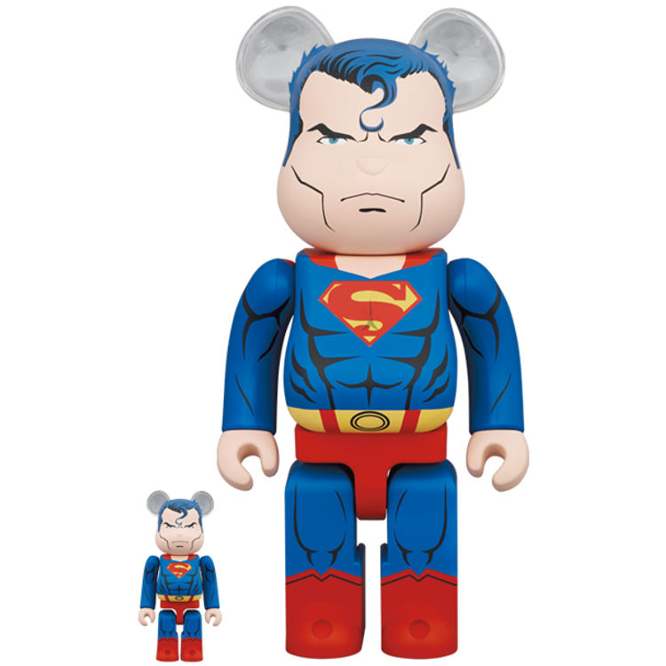 100% + 400% Superman : Batman HUSH Bearbrick (Set) by DC Comics