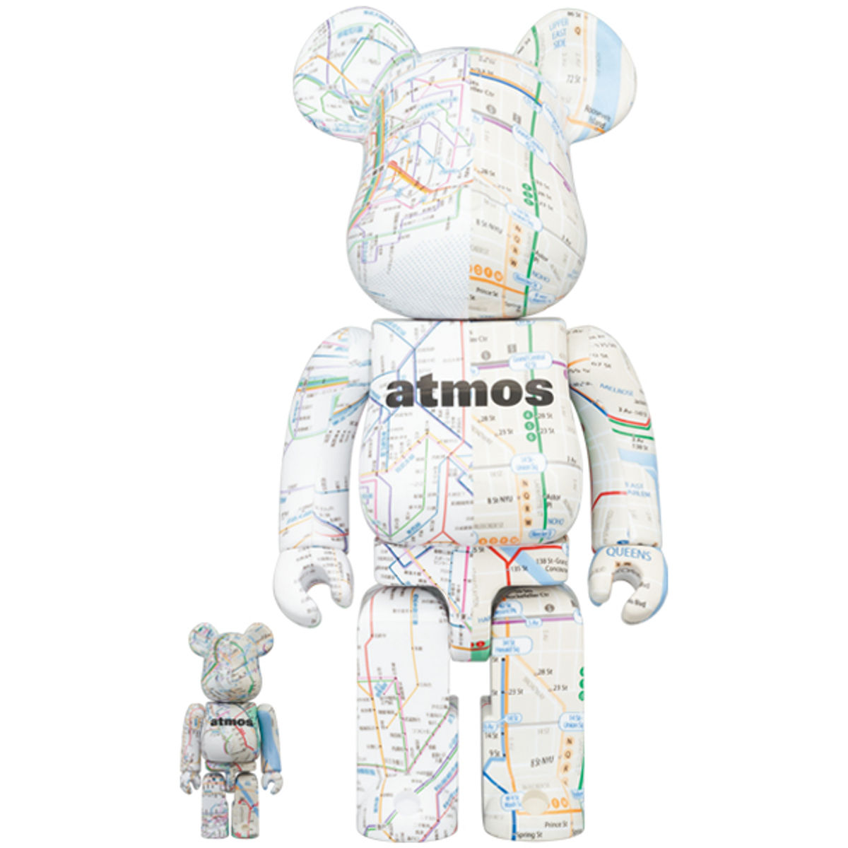 100% + 400% Atmos Subway Bearbrick (Set)