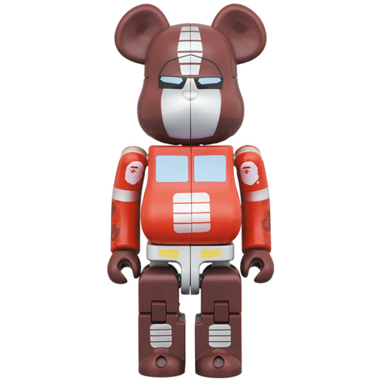 200% Red Optimus Prime x Bape Be@rbrick by BAPE (A Bathing Ape)