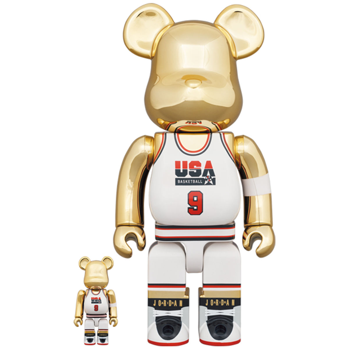 100% + 400% 1992 Team USA Michael Jordan Be@rbrick (Set)
