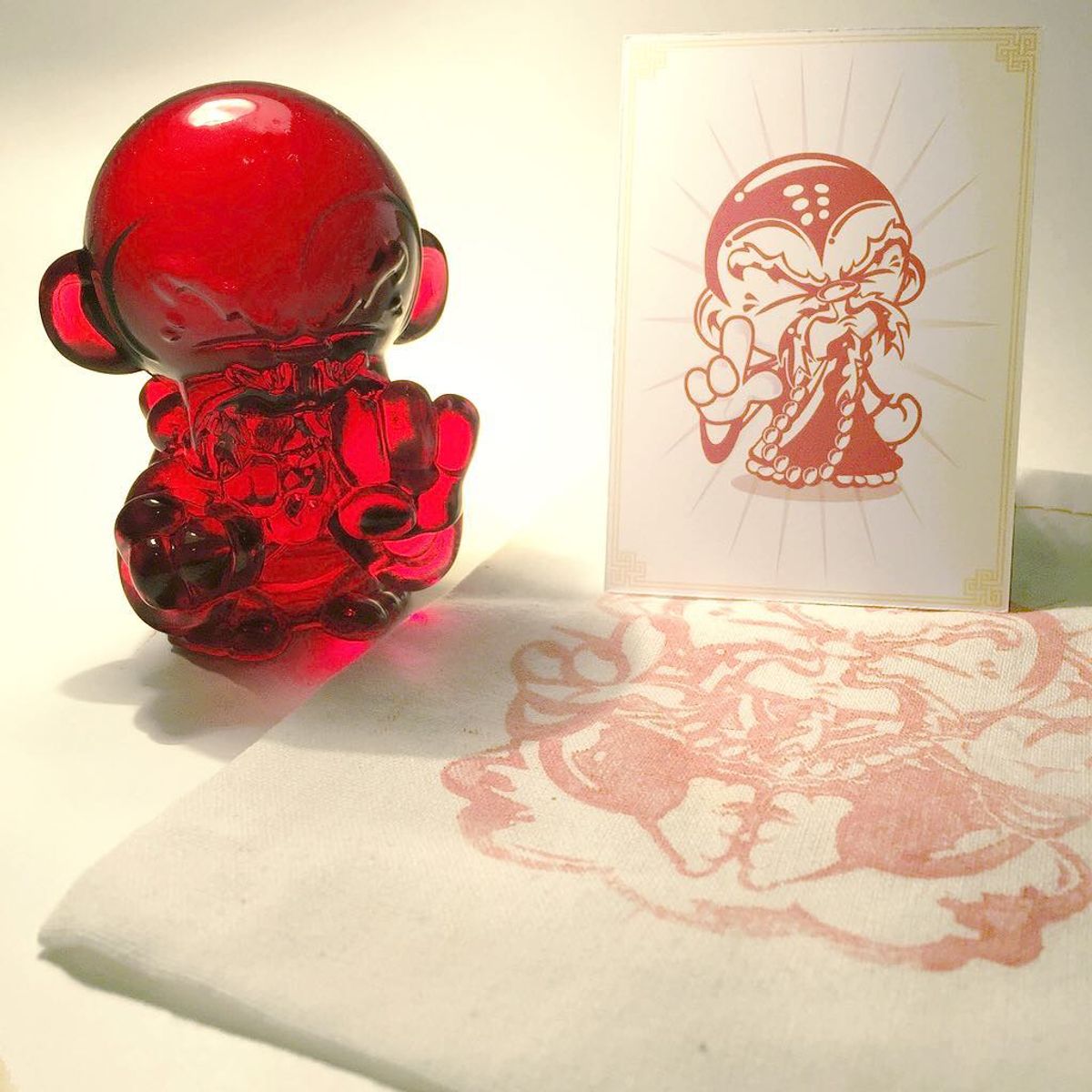Ruby Red Monkey Kung Fu Pocket Master