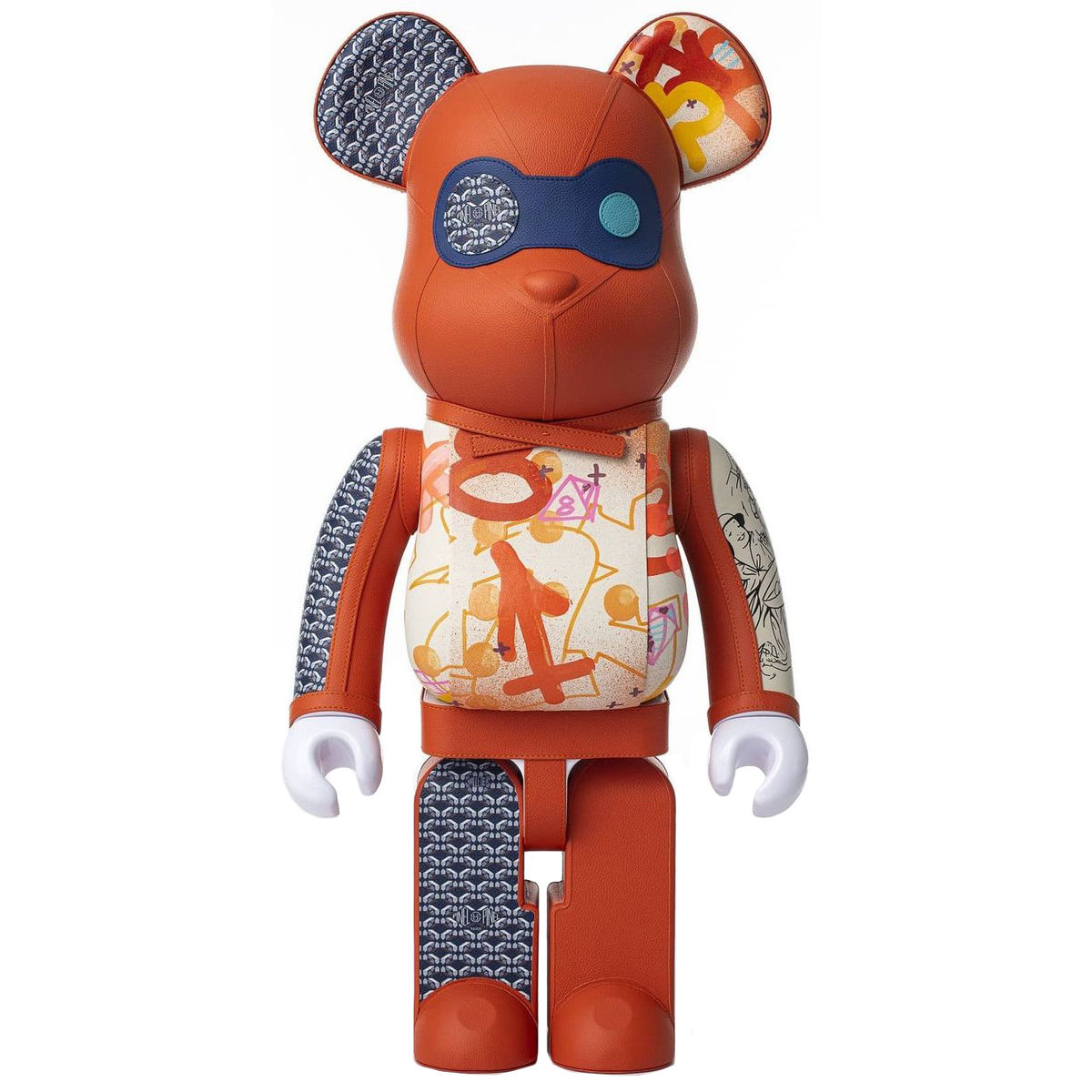 1000% Red Pinel & Pinel x Cyril Kongo Bearbrick
