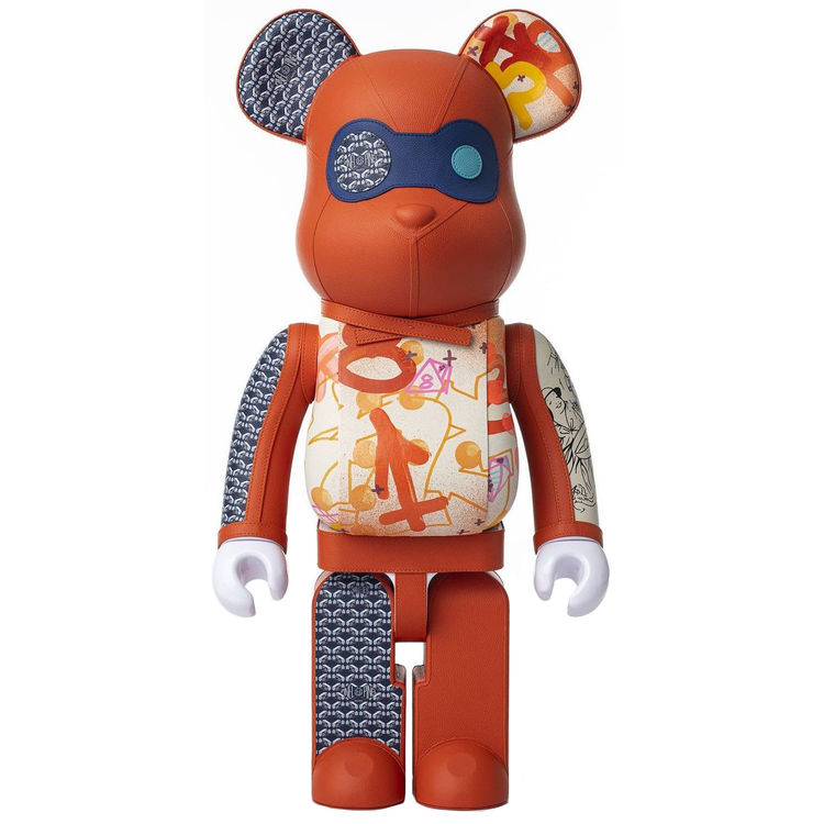1000% Red Pinel & Pinel x Cyril Kongo Bearbrick by Cyril Kongo