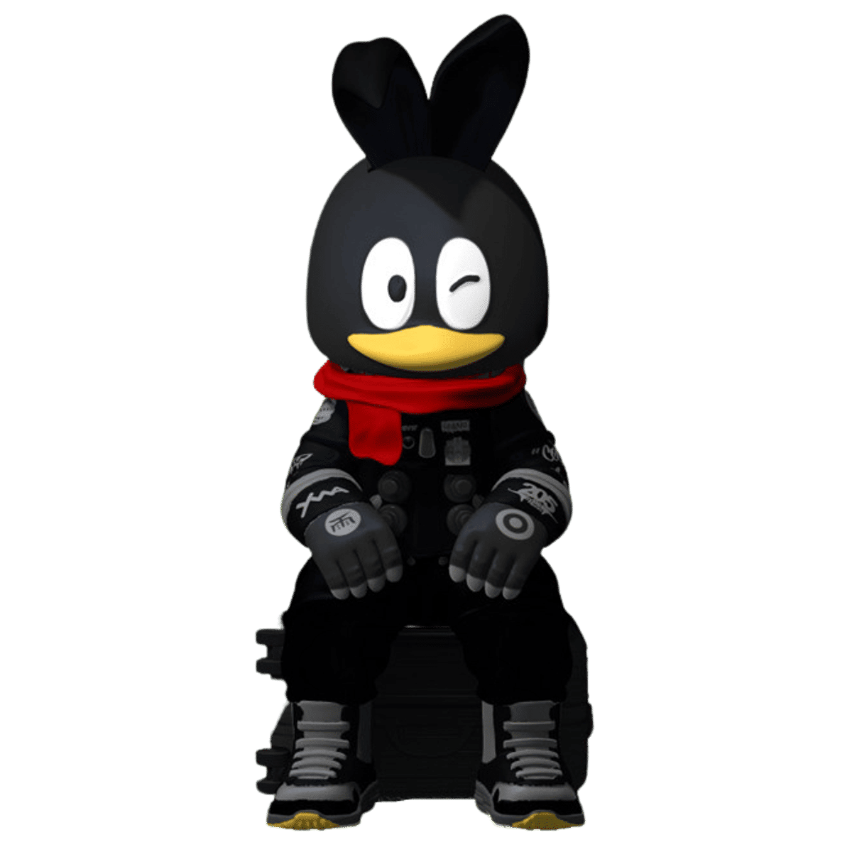 Black PuPu astroRABBITT x QQ