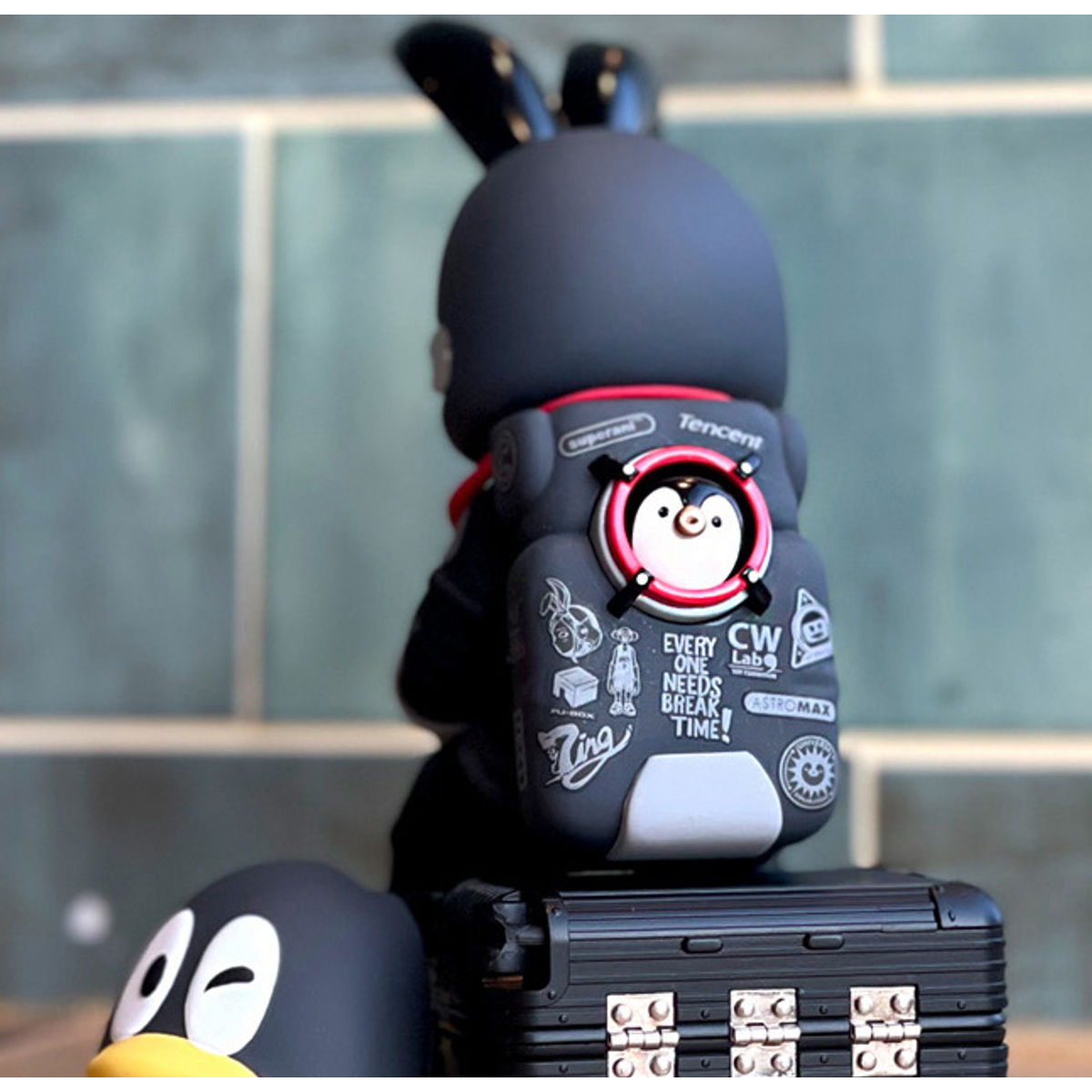 Black PuPu astroRABBITT x QQ