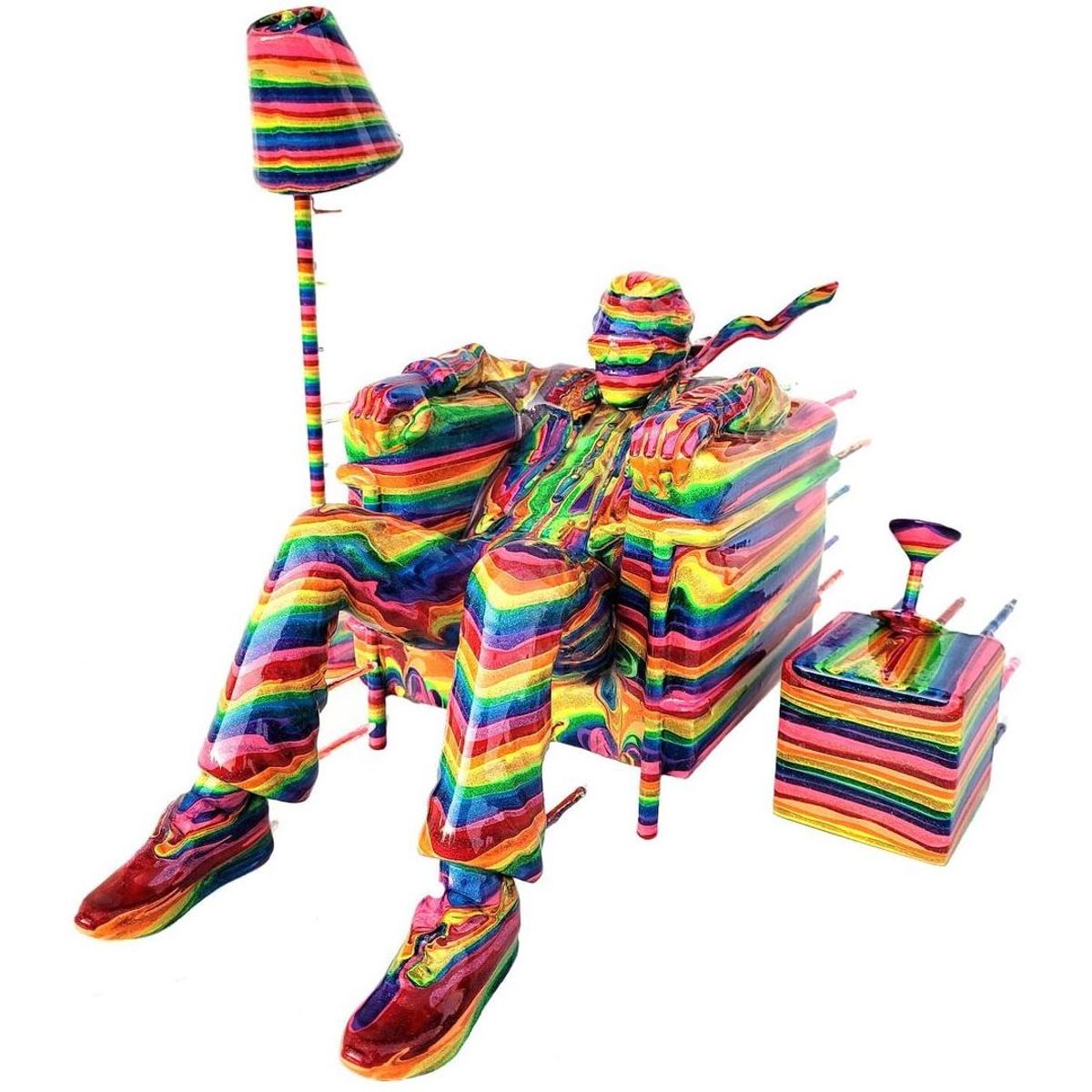 Rainbow Blown Away Guy