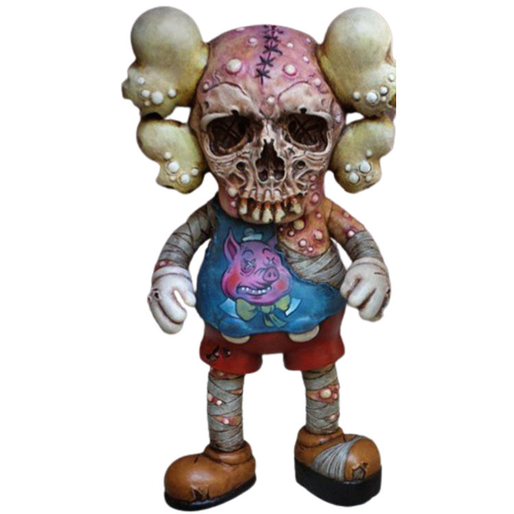 Custom Kaws x Pushead Companion by Joe Whiteford