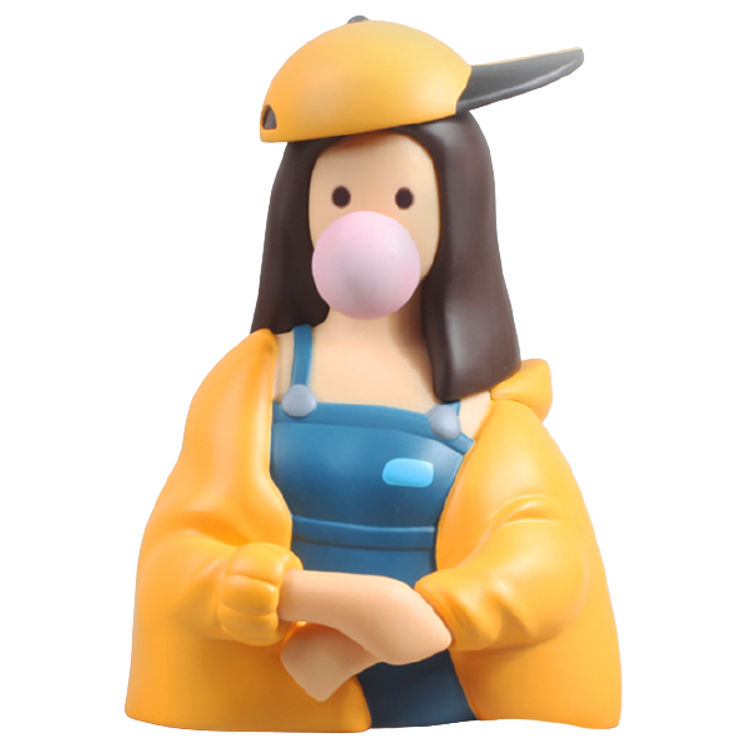 400% Bubblegum Mona Lisa by Straveling Muzeum