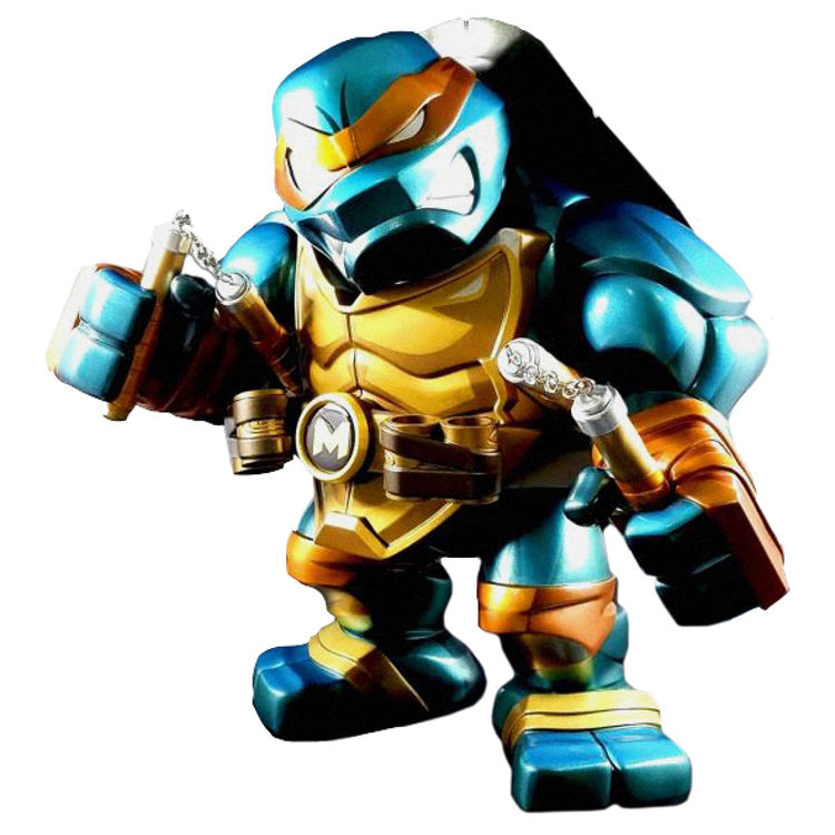 Metallic Michelangelo : Bulkyz TMNT  by Nickelodeon