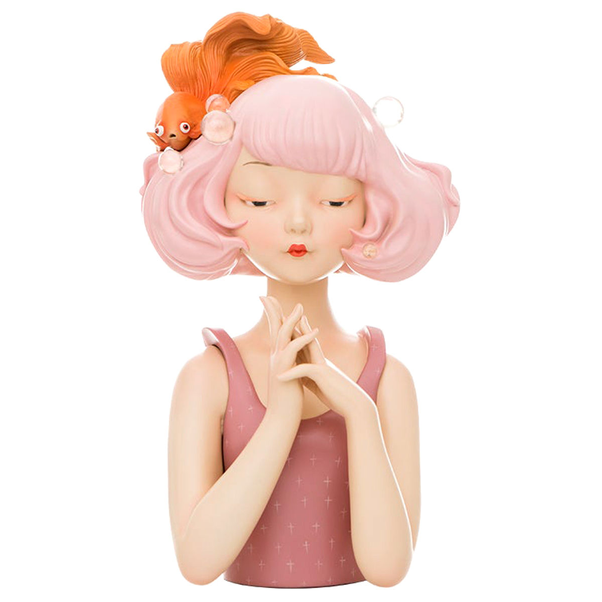 The  Queen Deanne's Oiron Fish - Small (Morning Glow Pink)