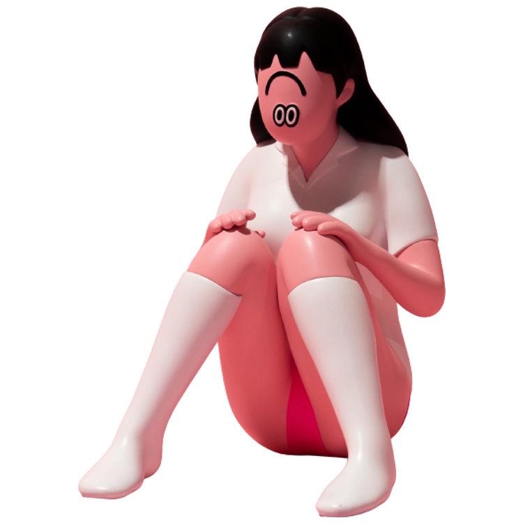Pink Oh! Sit! by Face Oka