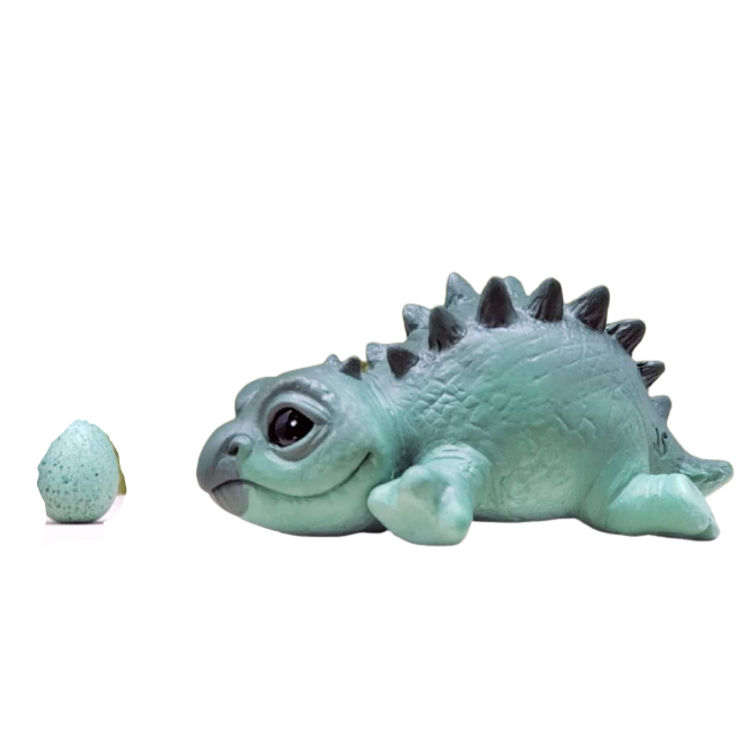 Chonky Littles Stegosaurus by Jennifer Sloan (Clayworks by Jen)