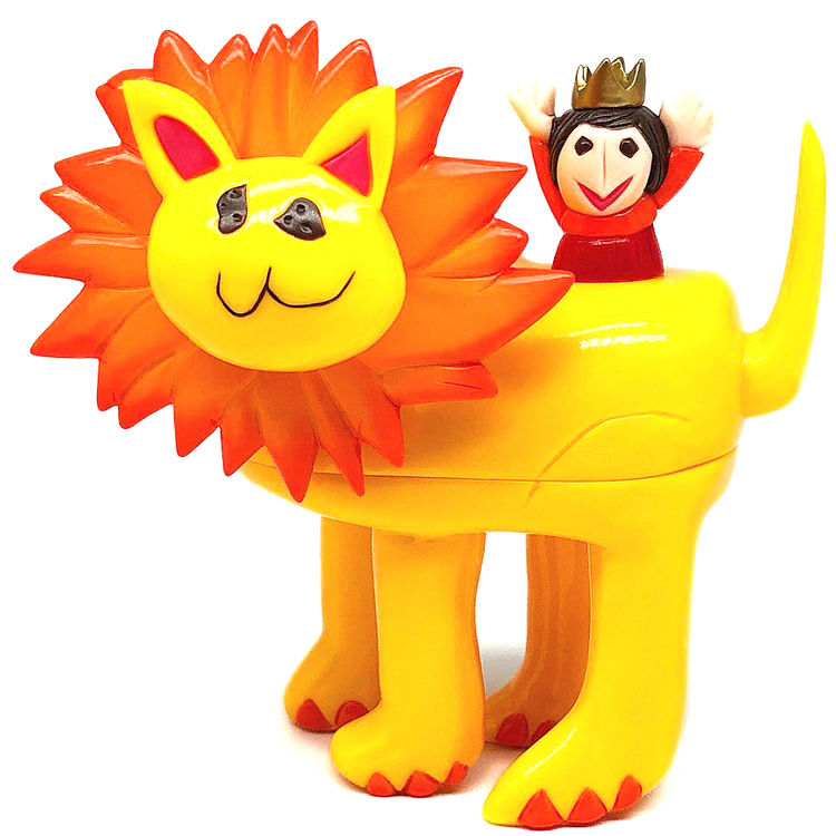 Yellow Orange Lion Magical Pot by Sisimaru Momo