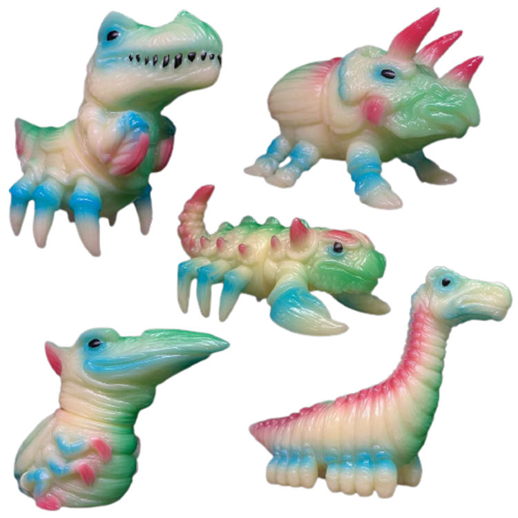 GID Painted Fossil Pods (Set of 5) by James Groman