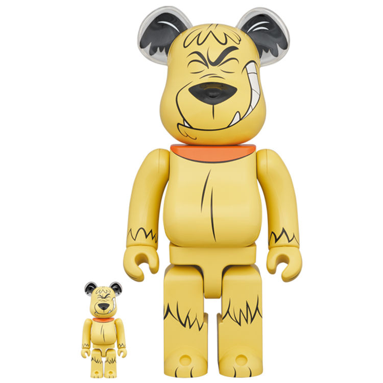 100% + 400% Muttley (ケンケン) : Wacky Races Bearbrick (Set) by Hanna Barbera