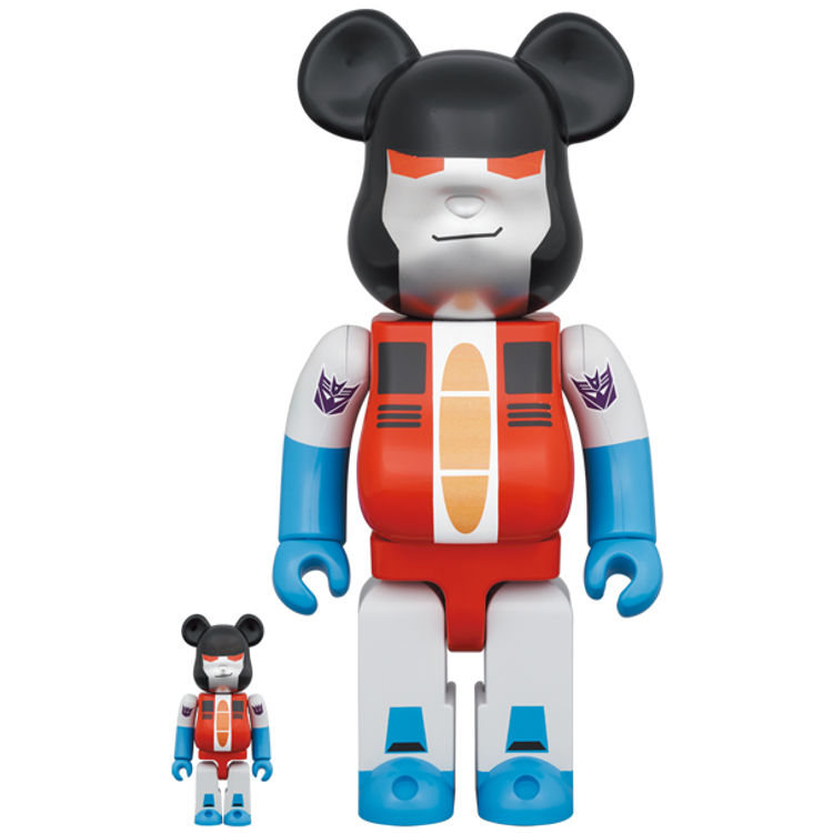 100% + 400% Starscream : Transformers Be@rbrick (Set) by Hasbro