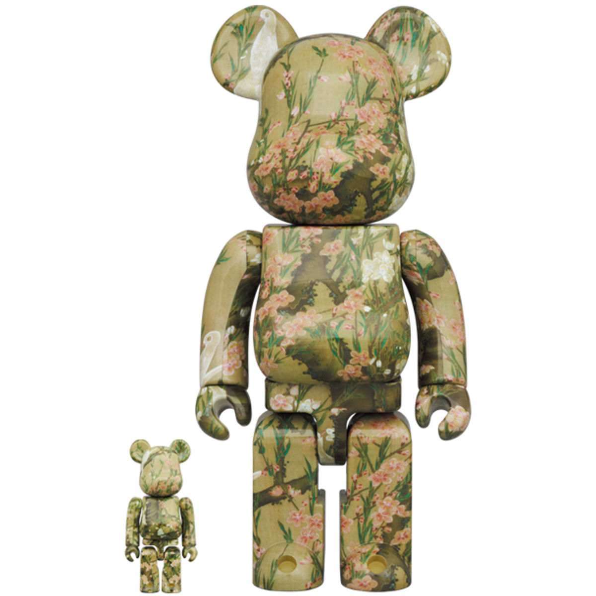 100% + 400% Peach Blossom Poultry Map Be@rbrick (Set)