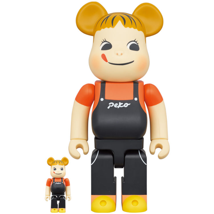 100% + 400% Coffee Milky Peko-chan Bearbrick by Fujiya