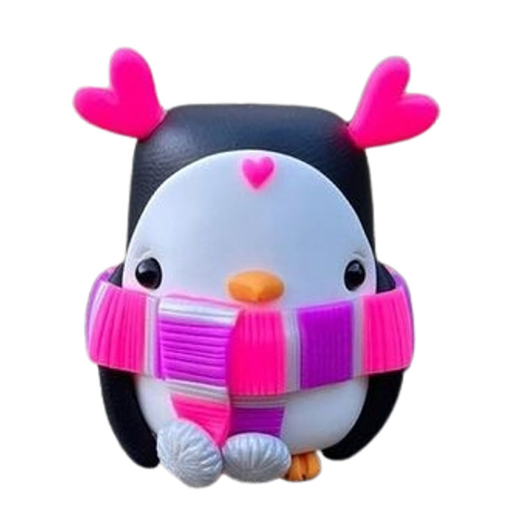 Marshmallow Penguin 5 by HappyClayCreations