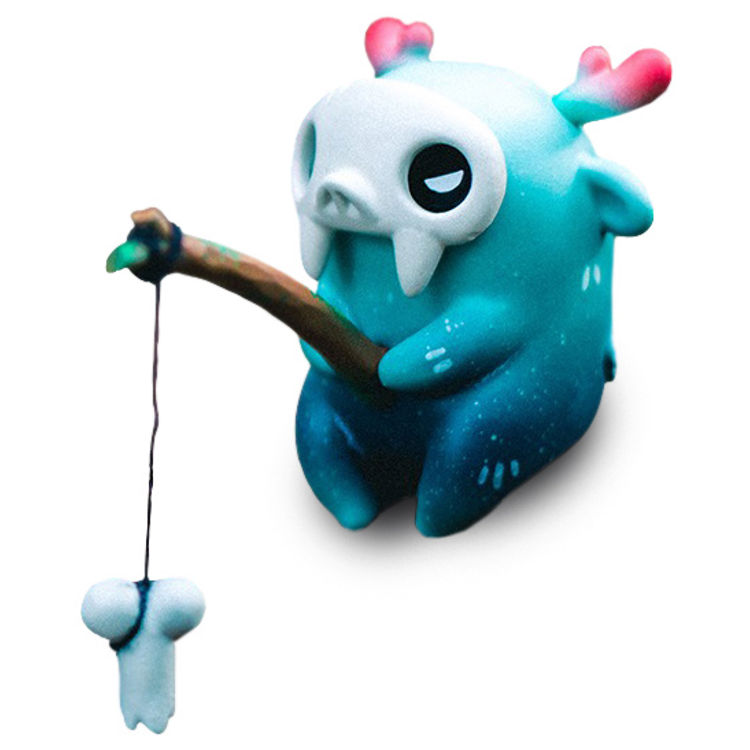 Muffinn Galaxtic Blue Fishing by MADKIDs Home Studio