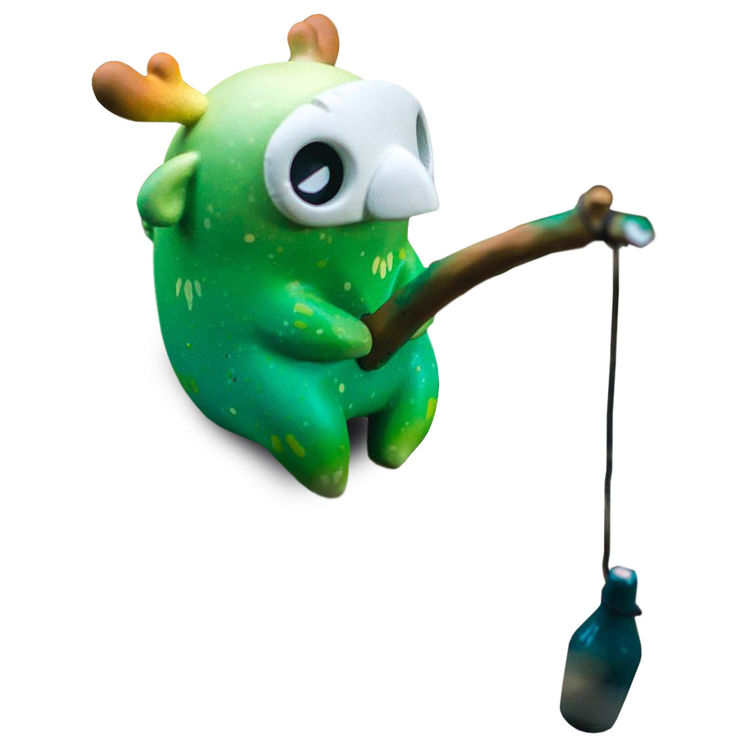 Muffinn Forest Green Fishing by MADKIDs Home Studio