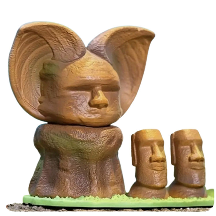 Easter Island  (Secret Figure) by Yoyo Yeung