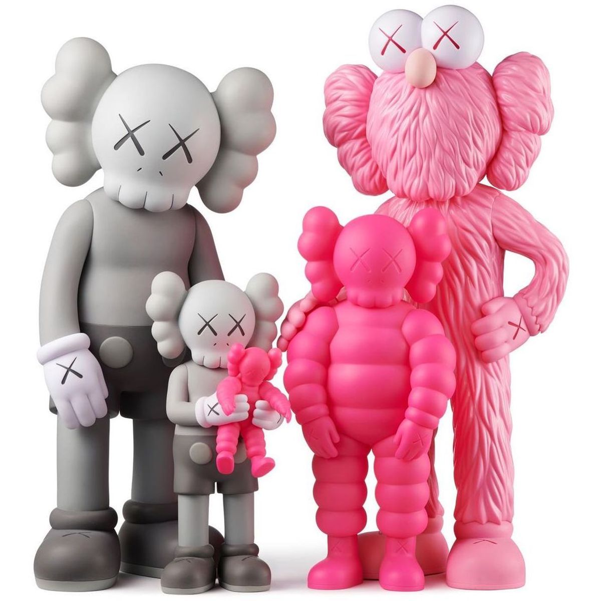 Mono/Pink Kaws Family (Set)