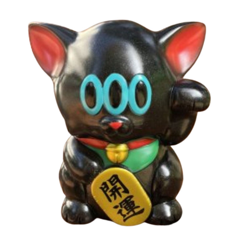 Black Lucky Cat Kumara by Art Junkie (Shinichiro AJ Kato)