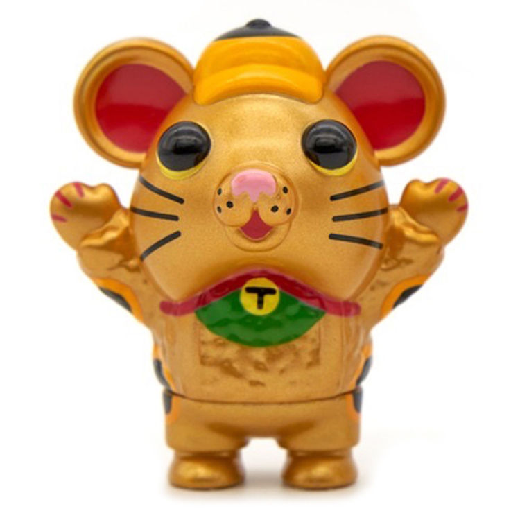 Gold Fuku Bear Lucky Cat by DCITM (Don't Cry In The Morning)