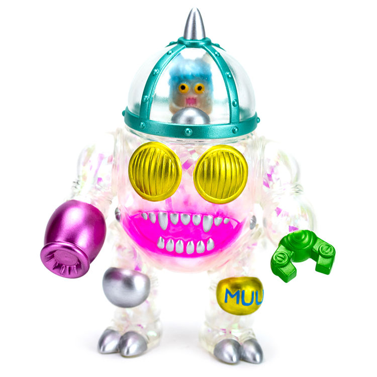 Clear Mecha Ugly Unicorn TEAL by Rampage Toys (Jon Malmstedt)