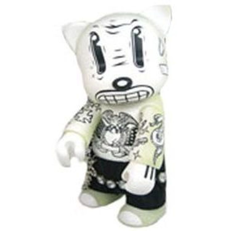 8" White GID Alphonzo Cat by Run
