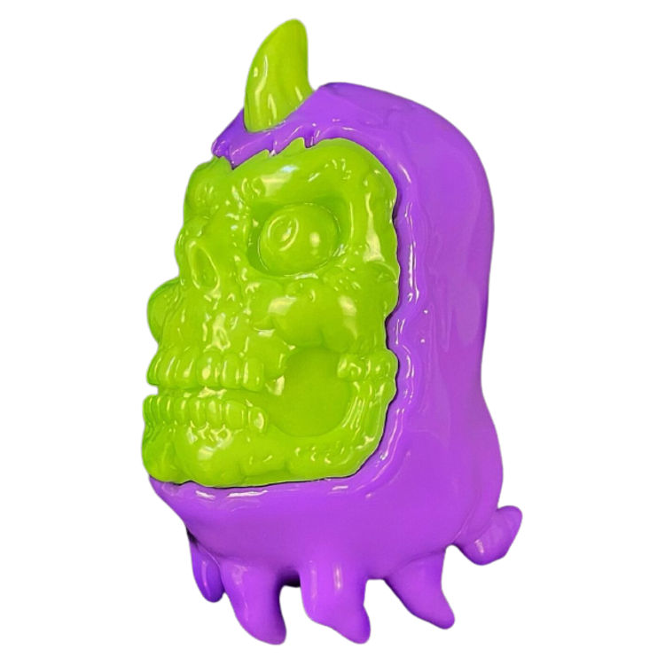 Purple Power Skully (two faces) by Cherry Moth Cake