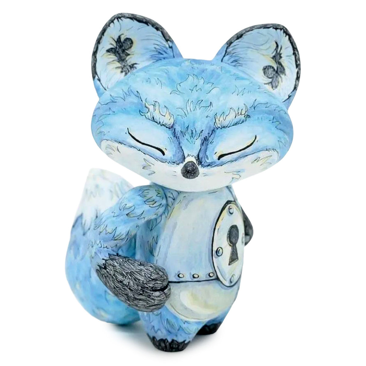 Blue Fragile Heart - Wall/Lock/Shield