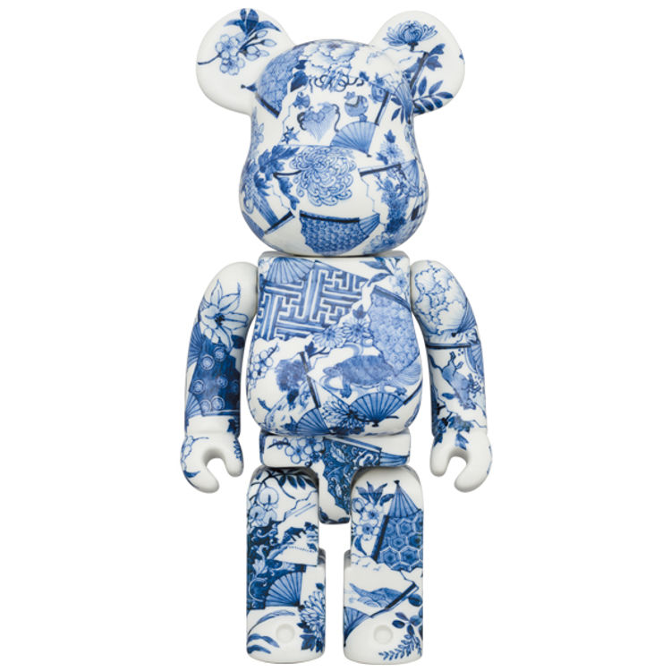 400% Dyed Four Seasons Flower Fan Bearbrick by Masato Naka (Midland Creation)