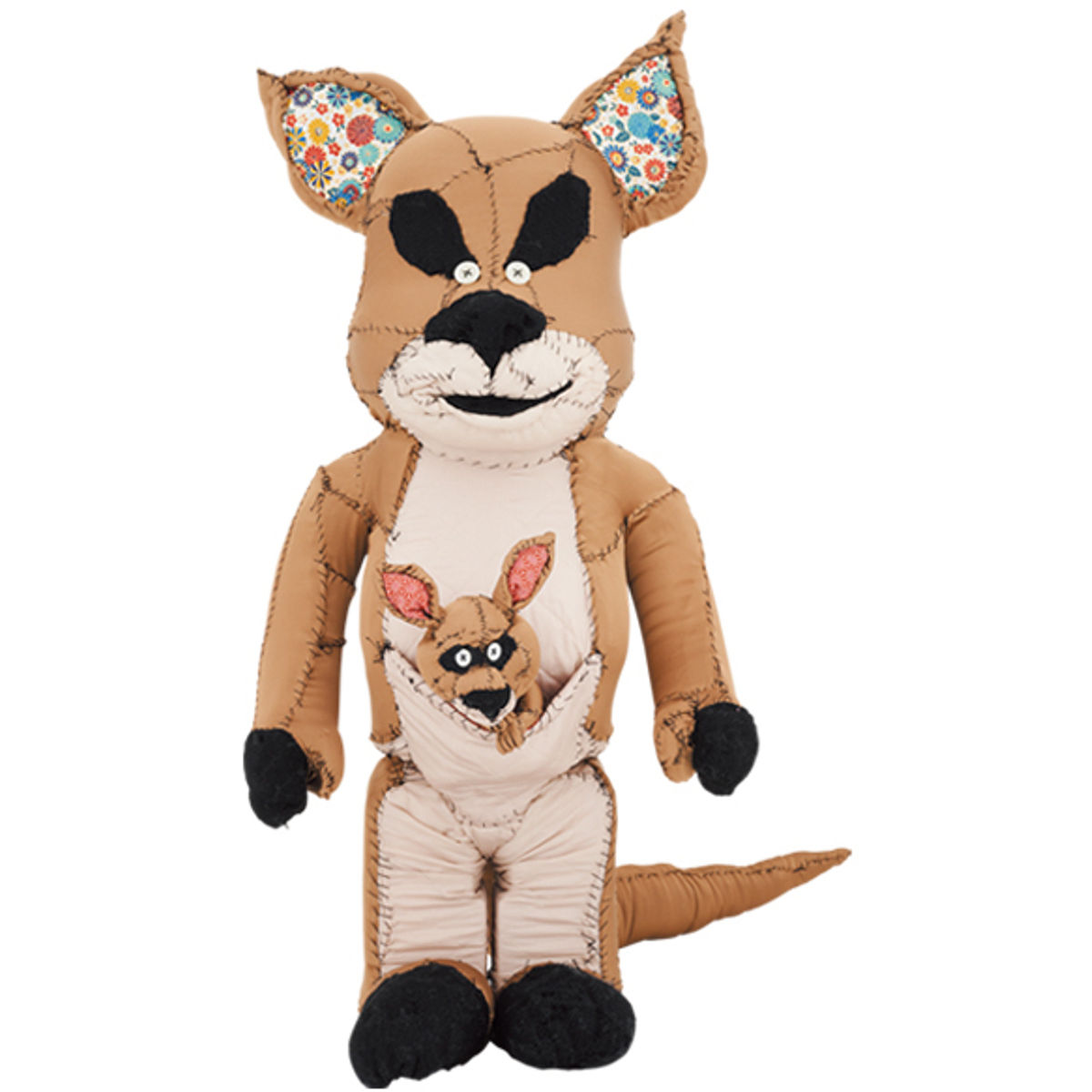 1000% Kangaroo One of Kind Pattern Be@rbrick