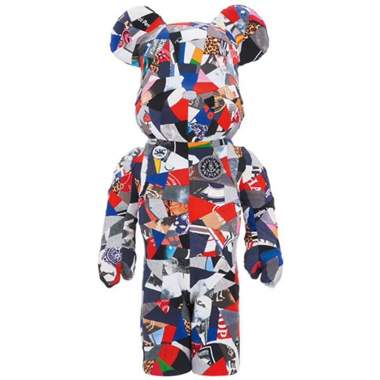 1000% Patchwork ANREALAGE x S.H.I.P&crew Bearbricks by S.H.I.P&crew