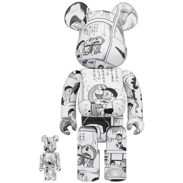 100% + 400% Doraemon Comic Bearbrick (Set) by Fujiko Pro Shogakukan
