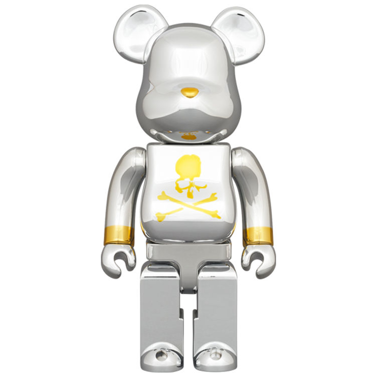 1000% Silver Plated Mastermind Japan Be@rbrick by Mastermind Japan
