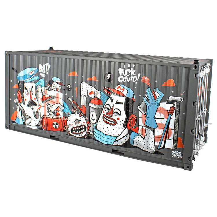 F*CK COVID Shipping Container by Mister Thoms