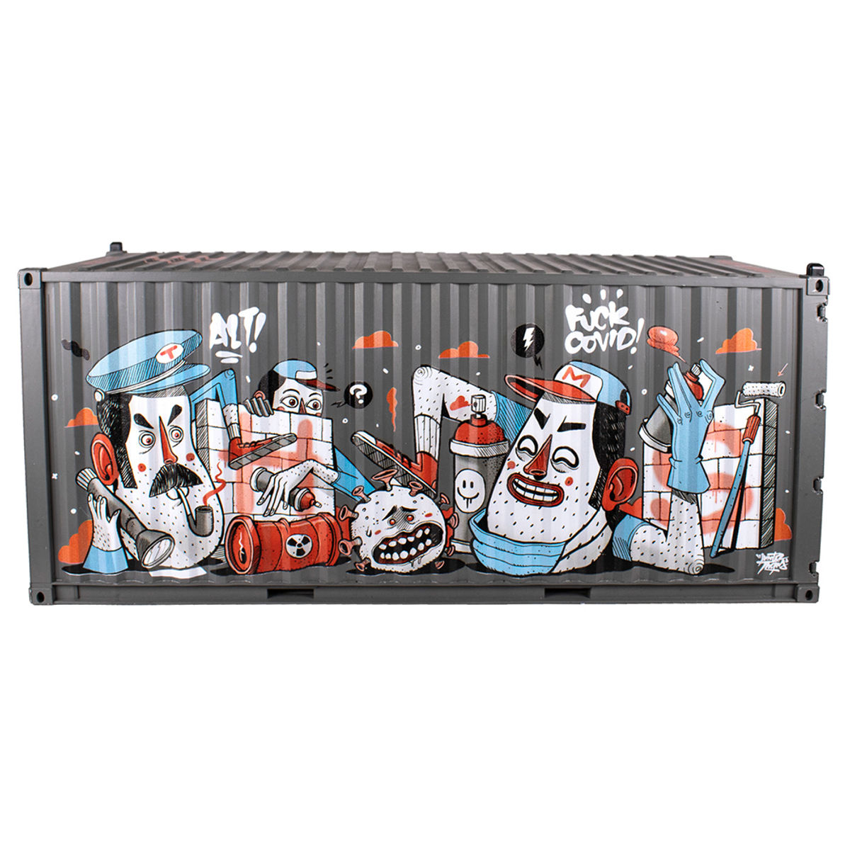 F*CK COVID Shipping Container