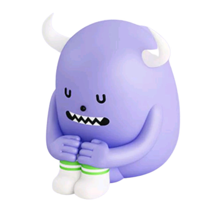 Bigmon Sitting by Sticky Monster Lab