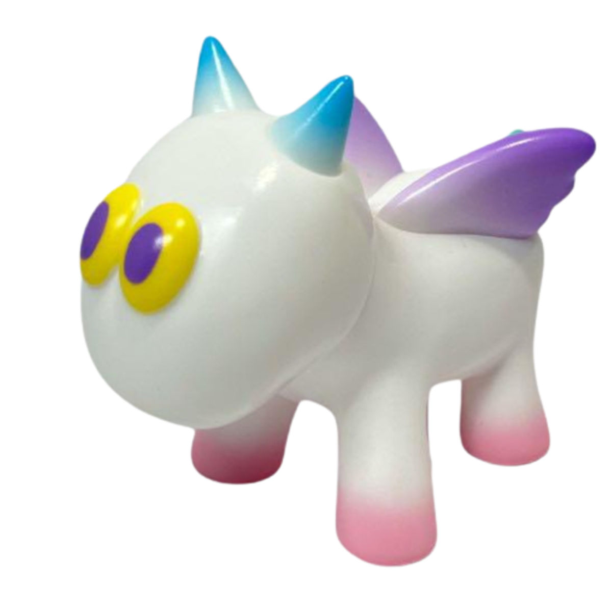 White Blue Purple Trim Magic Horse