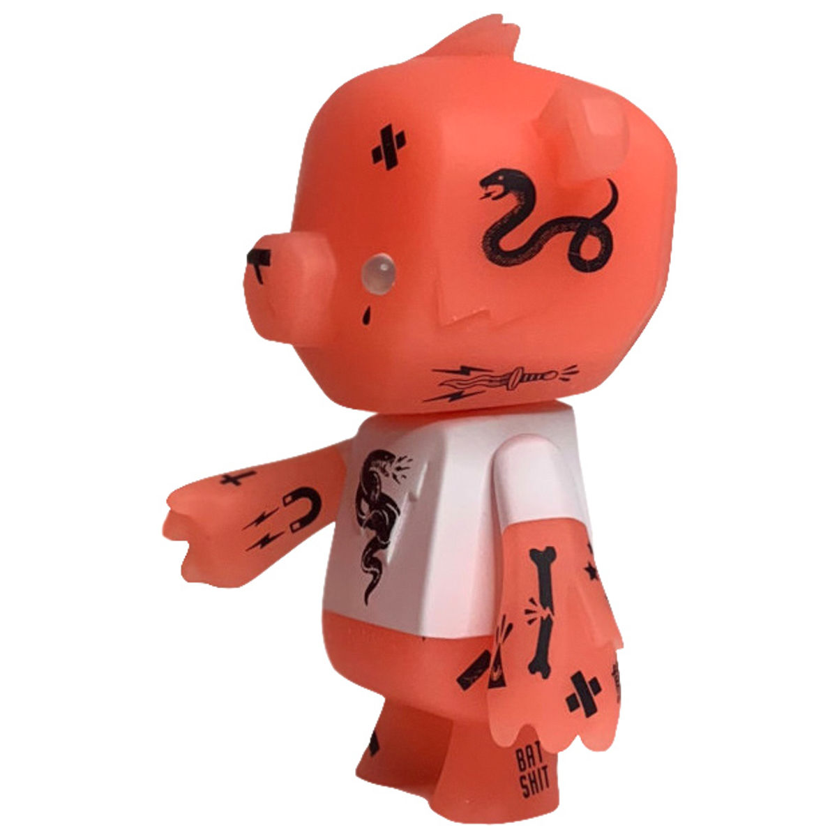 Red Neon Kuma Bear (White Shirt)