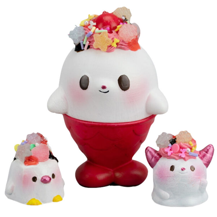 Happy Holiday KAIJU ICEY & SPOOK by Seri Norica