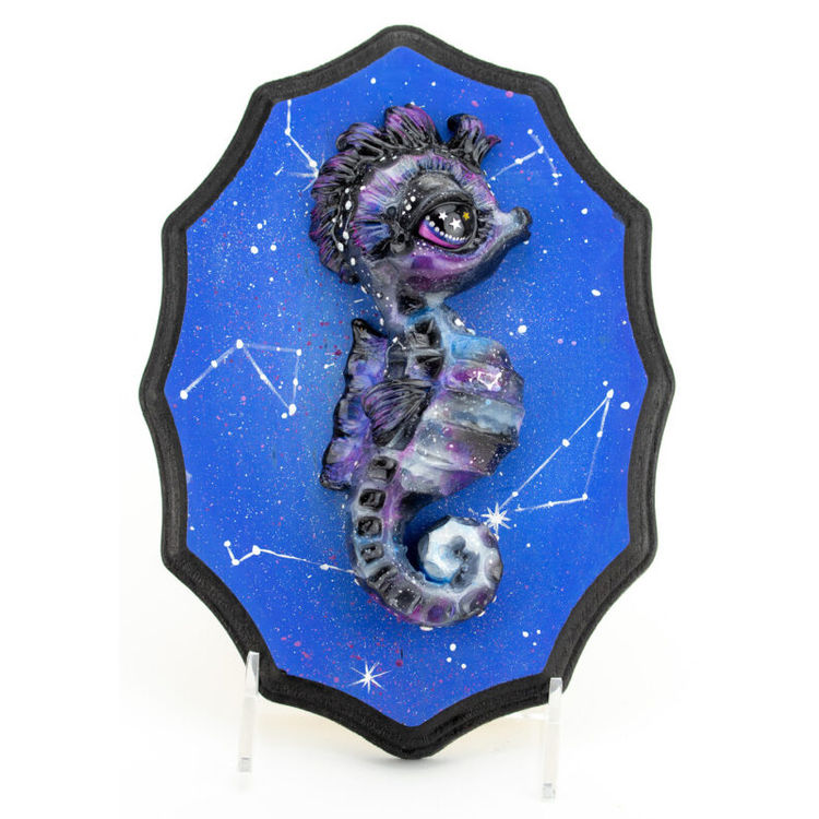 Galaxy Seahorse by Stitch of Whimsy