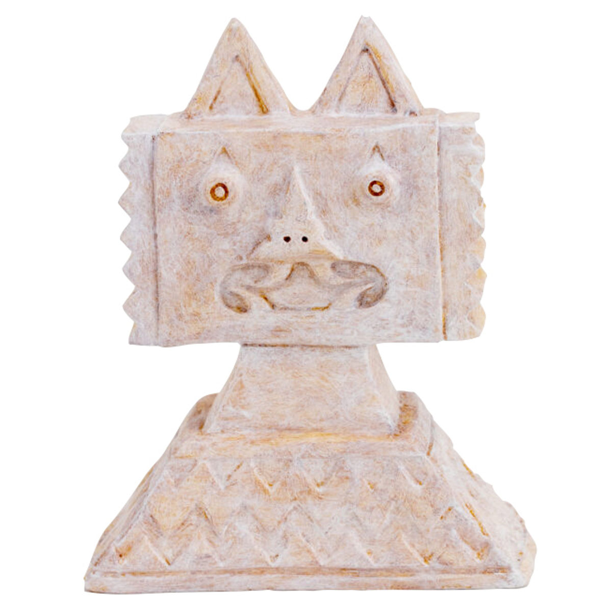 Zigzag bat white