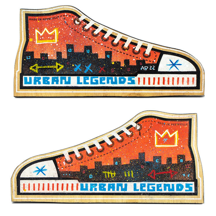 Urban Legend, Orange (2022) by Skewville