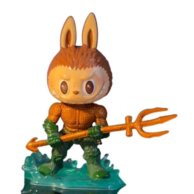 Aquaman / Labubu by Thad Wilkes
